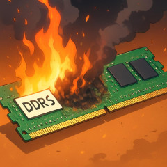 中国製DDR5メモリが競合他社の1/3の価格で出火開始   #速報