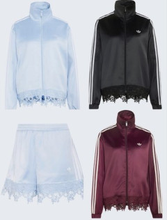 【画像】adidasさん、レース付きのえちえちジャージを発売してしまう