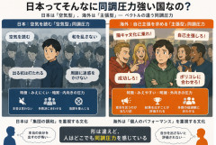 【疑問】日本ってそんなに同調圧力強い国なの？