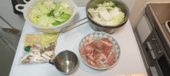 【画像】お夜食に鶏白菜つくってくで