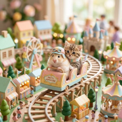 ネッコのねこねこジェットコースター　可愛くて草