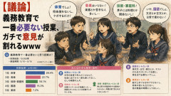 【議論】義務教育で一番必要ない授業、ガチで意見が割れるｗｗｗ