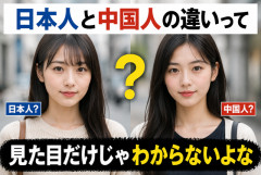 【議論】日本人と中国人って、街中で見ても見分けつかない説