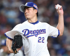 大野雄大（37歳）5勝1敗　防御率1.17　29イニング無失点中