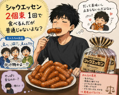 シャウエッセン2個束1回で食べるんだが普通じゃないよな？