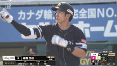 柳田　.258(124-32) 4本塁打　16打点　OPS.698