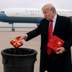 トランプ米大統領、エアフォースワン搭乗前に中国からの贈り物を全てゴミ箱に捨ててしまう 表向きは友好だが根深い中国不信   #速報 |  盗聴ならまだしも、爆発したらと思うとｗ