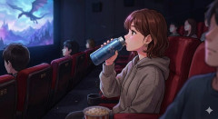 映画館で水筒のお茶飲んだら隣の客に「それダメですよ。本当の映画ファンなら買って貢献しないと」とエラそうに言われモヤる