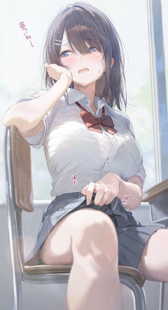 【画像】隣の席の女の子「あついね〜・・・💦」ぱたぱた