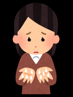手掌多汗症とかいう結構つらい病気