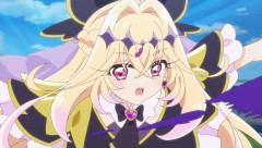 キュアアルカナ・シャドウちゃん、とんでもない蹴りを放つ