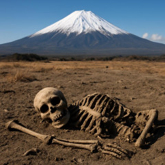 富士山で白骨化された人骨が見つかる   |  白骨化されない人骨ってあるのか‥