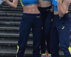 【画像】腹筋バキバキの陸上部女子高生えちえち