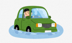 車中泊していたカップル「助けて！朝起きたら車が水没していた！どうしてこうなったのかわかりません！」