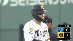 【阪神対中日10回戦】阪神、初回2アウト二塁から佐藤輝明のタイムリーで1点先制！！！！！！！！！！！