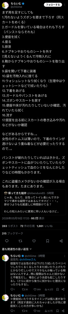 【悲報】女のトイレ、超絶忙しかったｗｗｗｗ