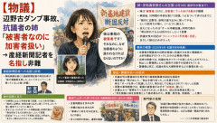 【物議】辺野古ダンプ事故、抗議者の姉「被害者なのに加害者扱い」→ 産経新聞記者を名指し非難