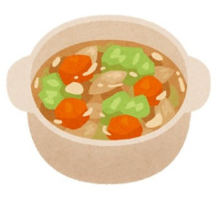 【母の料理】実家に帰ったらびっくりした。台所に鍋があったんで開けてみたら「野菜がゴロゴロぶっこみ煮？」コンソメっぽい味…何だこれは。