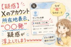 【疑惑】Xのアカウント所在地表示、“◯◯発”疑惑が浮上してしまうｗｗｗｗｗ