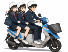 【熊本】男子中学生が無免許でバイクを運転し３人乗りで車と衝突 逃げるも逮捕され、同乗の女子中学生は大けが