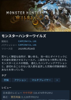 【悲報】モンハンワイルズさん、「圧倒的不評」1周年を迎えてしまうｗｗｗｗｗｗｗｗｗｗ