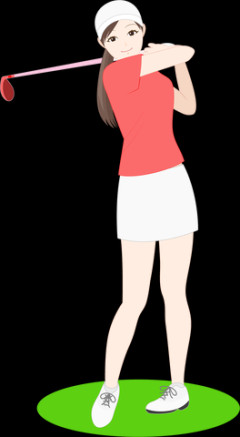 女子プロゴルファーのみなさん、なぜかお胸を強調しまくってしまう…