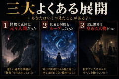 三大名作に多い激アツ展開 「怪物は元人間」「世界は繰り返していた」あと1つは？