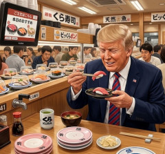 韓国人「トランプが日本の回転寿司株を500万ドルを投じて購入していた事が判明‥」→「米国大統領の資金が日本の寿司に流れた？」
