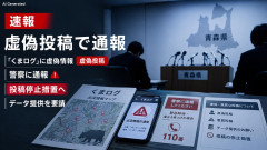 【くまログ】県立高校生徒の虚偽投稿を特定「300頭のクマがいた」や「クラスに2匹いた」 悪質投稿は警察に通報するとともにデータを提供