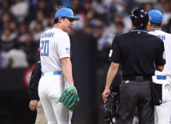 緊急降板の上原健太、試合中に札幌市内の病院に向かう