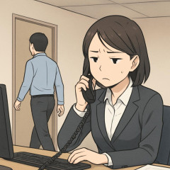 「またトイレか」15分のトイレ休憩を45分おきに繰り返す同僚。電話を一人で捌き続ける契約社員の私に残るモヤモヤ