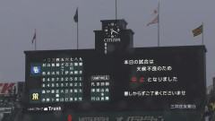 阪神－中日は雨天中止　開始遅延も天候回復せず