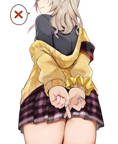 【画像】春日部つむぎ、ケツでバッテンマークをつくるｗｗｗｗｗ