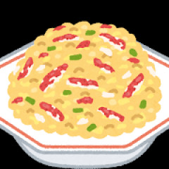 カニチャーハンvsエビチャーハン