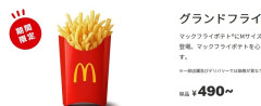 マクドナルドのマックポテト「グランドフライ」はお得なのか？ほかのサイズと比較した結果……