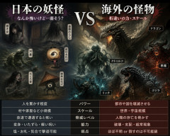 【悲報】日本の妖怪、海外モンスターと比べると弱すぎるｗｗｗ