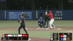 【中日対広島9回戦】広島・石原貴規、中日・大野雄大から今季第1号同点ソロホームラン！！！！！！！！！！！！！！！！