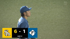 レフト野村佑希、フェイントした結果・・・　後逸して2点タイムリーにしてしまう