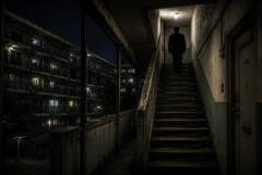 【洒落怖】洒落にならない怖い話『古い団地、4階の男』