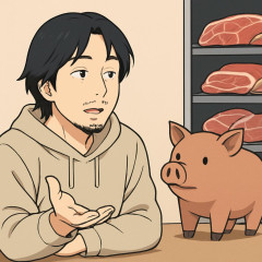 ひろゆき「自民政権を支持している庶民は『肉屋を応援してる豚』と一緒では？」   #高市悲報
