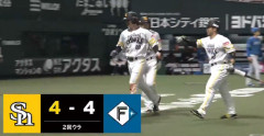 ホークス今日も打線好調！！すぐさま同点に追いつく