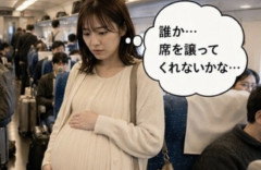 【大悲報】妊婦様、自由席乞食をするも敗北してしまう…