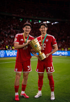 【速報】伊藤洋輝所属のバイエルンが2冠を達成！ケインがシーズン61得点を達成