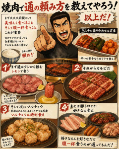焼肉で通の頼み方を教えてやろう