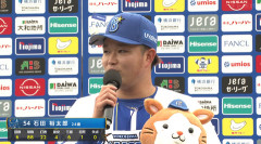 DeNA石田裕太郎　６回４安打無失点６奪三振の好投で３勝目！