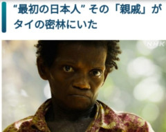 韓国人「最初の日本人その『親戚』がタイの密林にいた事に韓国人が驚愕！テレビ局が初めて接触に成功した日本人の祖先とされる謎の少数民族がこちら」