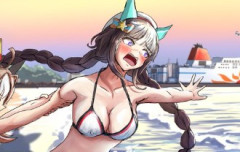 【ウマ娘】海水浴中に、とあるものを見てしまったタルマエさん…