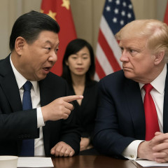 米中首脳会談で、習氏が高市首相に言及し激高「再軍備している」 トランプ氏は日本を擁護「北朝鮮の脅威」、会談で最も緊迫した場面に   |  高市のせいだな