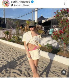 【画像】王林さん、ピンク下着チラ見せショットを公開してしまう