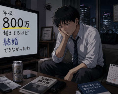年収800万超えてるけど結婚できなかったわ